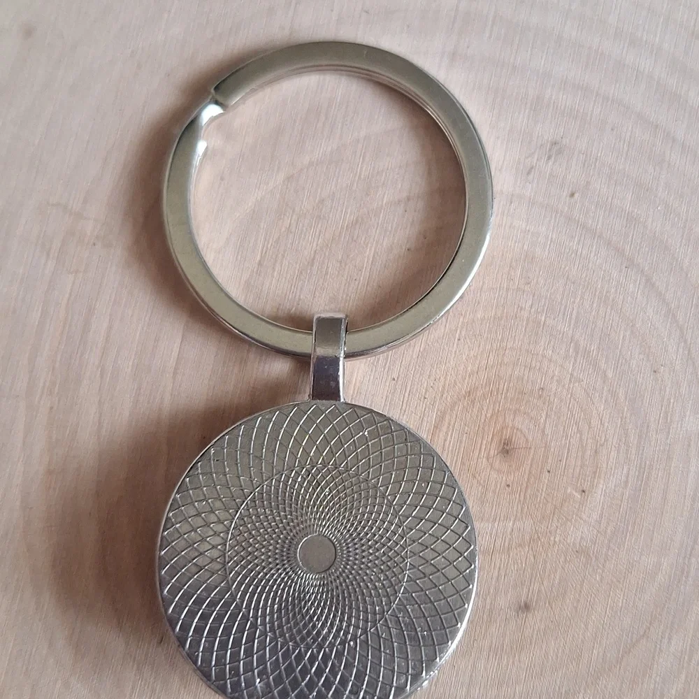 Bee Blessed Glass Cabochon Keychain | Boho Cottagecore Charm